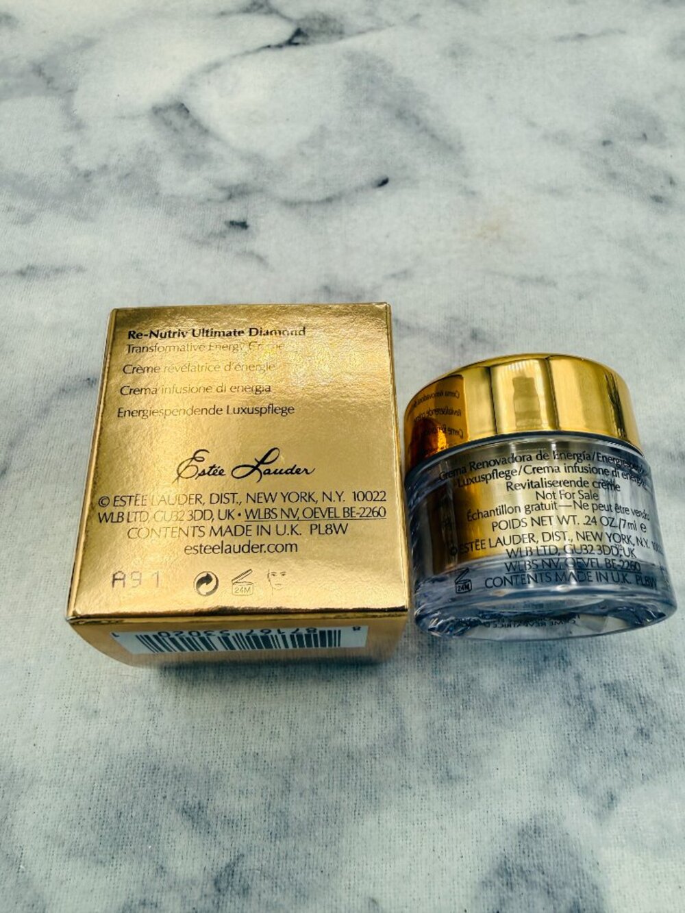 Estee Lauder Skincare Set-Re-Nutriv Ultimate Diamond Energy Cream7ml-2pc-BOX-NEW - Picture 12 of 15